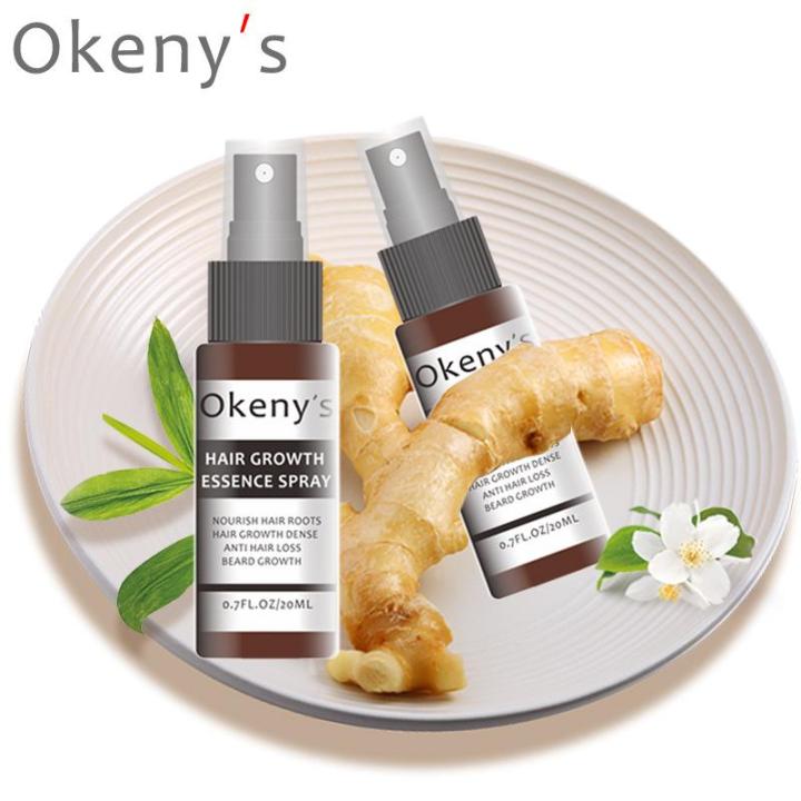 okenys-สเปรย์ปลูกผม-บำรุงเส้นผม-ลดการขาดหลุดร่วง-ป้องกันศีรษะล้าน-ginger-hair-growth-essence-spray