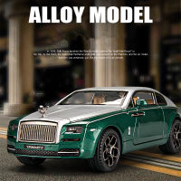 1:24 Rolls Royce Wraith Mansory Alloy Diecasts โลหะของเล่นรถรุ่นเสียงและแสงดึงกลับรถของเล่นสำหรับของขวัญเด็ก