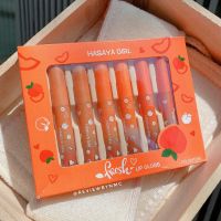 HASAYA GIRL Fresh Lipgloss เซตลิปกลอสพีช 6 แท่ง กันน้ำ  NO:HH1045