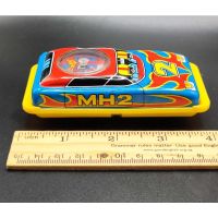 ของเล่นสังกะสี Tin Toy รถเก่า  1950 Sakai Japan Tin Litho and Plastic Toy Car MH2 Racing with Spinner