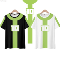 2023 NEW Short Sleeved T-shirt with the Anime Pattern of "young Hacker Ben10" Printed on It, Suitable for Summer Fashion for School Children. fashion