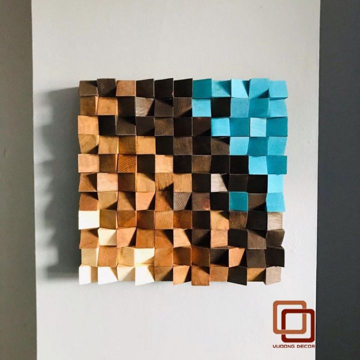 Tranh gỗ trang trí 3D (Wood mosaic) - (KÍCH THƯỚC 30x30 và 50x50cm ...