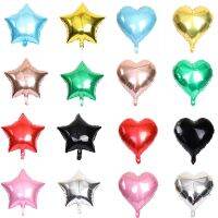 1/5/10pcs Hot 18-inch star and heart aluminum balloon childrens birthday party bride and groom wedding decoration foil balloons Balloons