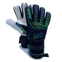 HARA Sport PRO-WEB ถุงมือผู้รักษาประตู ฟิงเกอร์เซฟถอดได้ ถุงมือประตู สีดำเขียว รุ่น GL06