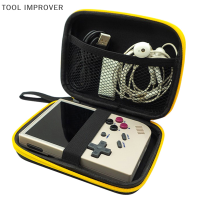 TOOL IMPROVER กระเป๋าสีดำสำหรับ RG35XX สำหรับ RG353V Retro Handheld Game Player กรณี Black of Video Game Console Mini Bag แบบพกพา