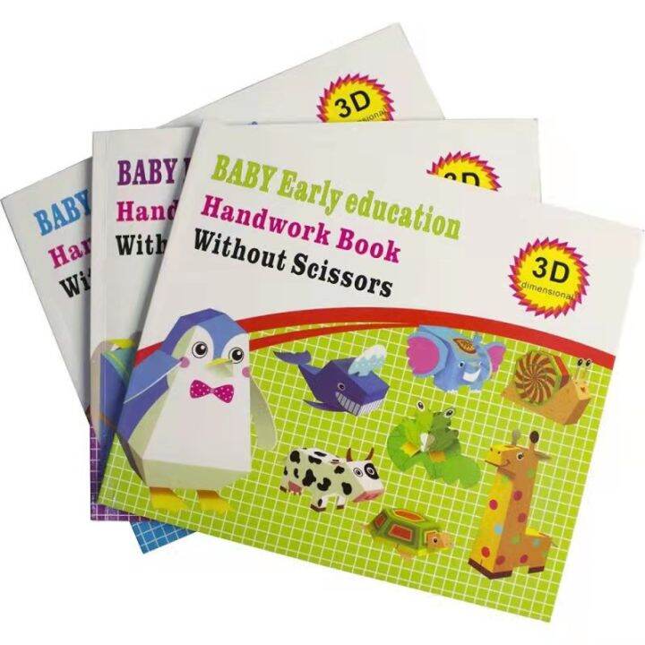 HNTOB kids early education 3D handwork book baby activities home ...