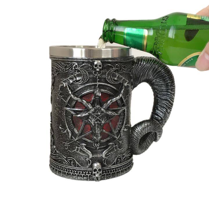 2021skull-baphomet-beer-coffee-mugs-stainless-steel-tea-wine-cups-creative-drinkware