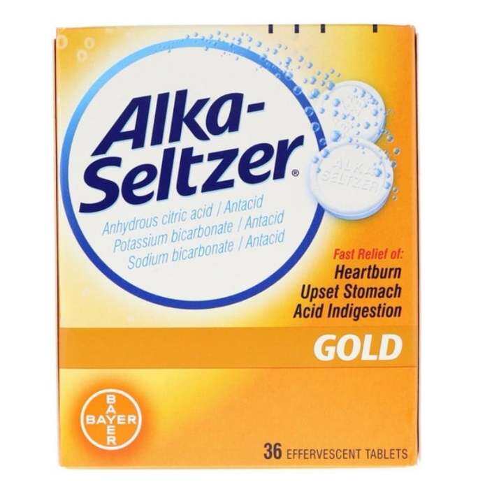 **Alka-Seltzer, Gold, 36 Effervescent Tablets** | Lazada PH