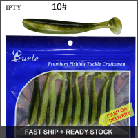 IPTY 10ชิ้น เซ็ต Soft fake Fish lures baits 7cm 2G T TAIL Soft Lure Fishing Tackle ใหม่