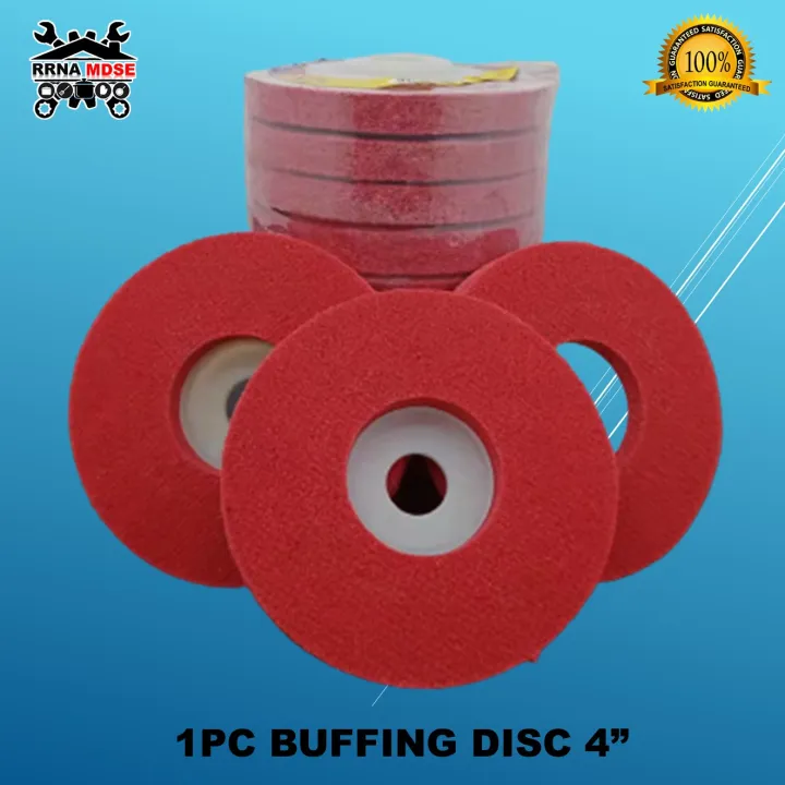 NYLON FIBER BUFFING POLISHING WHEEL SANDING ABRASIVE DISC RED HIGH