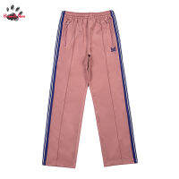 ตรง Casual AWGE เข็มกางเกงผู้ชายผู้หญิง Joggers Sweatpants 1:1คลาสสิกด้านข้าง Weing ลายผีเสื้อเย็บปักถักร้อยกางเกง