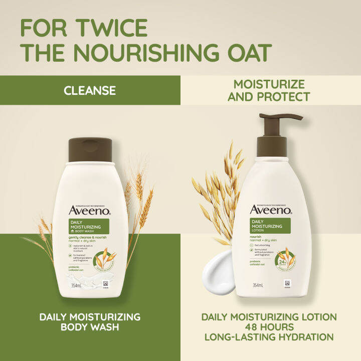 Aveeno Daily Moisturizing Body Wash 1L Bodywash for Normal To Dry