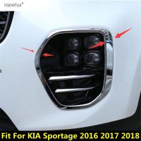 “{》} ไฟตัดหมอกศีรษะด้านหน้ากรอบไฟตกแต่งสำหรับ KIA Sportage 2016 2017 2018 ABS ชุดอุปกรณ์เสริมภายนอกโครเมี่ยม