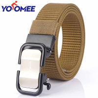 Yoomee Mens Belt Automatic Buckle Canvas Belt High Quality Youth Student Trendy Wild Nylon Belt  Fashion Casual