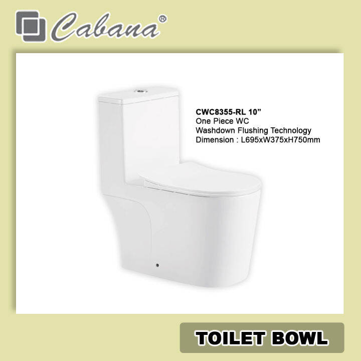 CABANA CWC-8355-RL One Piece/ WATER CLOSET Washdown/Washdown Flushing ...