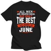 Born In June T-shirt For Men Dropshipping Summer Short Sleeve Cotton Plus Size Custom Team Tee 4XL 5XL 6XL Birthday Gift Idea