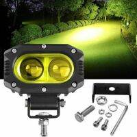 Durable LED Work Light Vehicle W/ Mounting Bracket Waterproof Yellow 4500K 4in