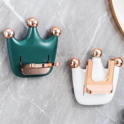 Wall Mounted Hair Dryer Holder Foldable Bathroom Wall Organizer Storage Holder Home Hair Brush Storage Bracket Hair Dryer Rack