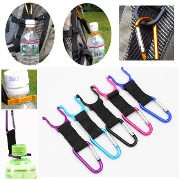 2pcs The Third Generation Of Rubber Nylon Webbing Water Bottle Buckle Hook Water  Bottle Holder Clip Outdoor Carabiner Climb Belt Backpack Hanger For Camp