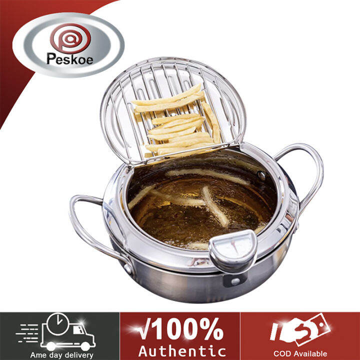 24CM Fried Chicken NonStick Japanese Style Cookware Household Potable