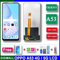 100% ทดสอบจอแอลซีดีต้นฉบับสำหรับ Oppo A53 4กรัม/A53 5กรัมจอแสดงผล LCD Touch Screen Digitizer สมัชชาสำหรับ OPPO A53s จอแสดงผลที่มีกรอบแทนที่