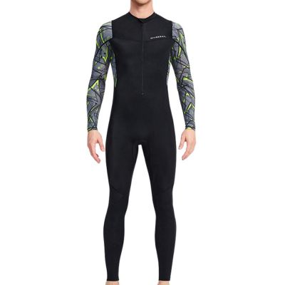 Men Scuba Wetsuit Front Zip Diving Rash Guards Surfing Swimming Scuba