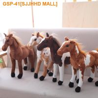 【LZ】ↂ◆◎  Cartoon Simulation Cavalo de pelúcia para crianças Boneca criativa Decoração do lar Ornamentos Kawaii Presente de aniversário para namorada Bonito