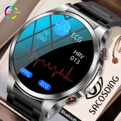 นาฬิกาวัดระดับน้ำตาลในเลือด2023คลื่นไฟฟ้าหัวใจสำหรับผู้หญิงนาฬิกาฟิตเนส IP67กันน้ำสมาร์ทวอทช์เหมาะสำหรับ Huawei