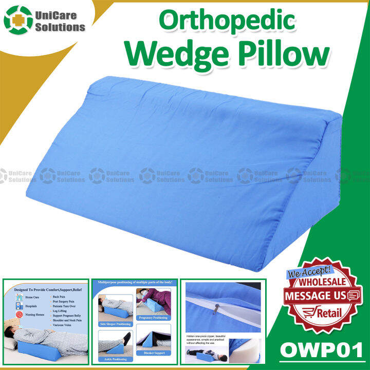 UniCare Solutions OWP01 Orthopedic Wedge Pillow Acid Reflux Foam Bed