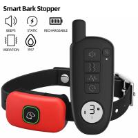 ZZOOI Waterproof IP67 Electric Dog Training Collar Rechargeable Pet Anti Bark Control Collar 1000ft Remote Range For Dogs Training