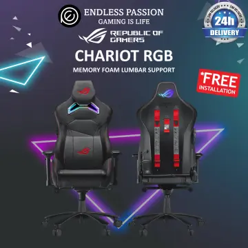 E-Sports RGB Lights PU Gaming Chair with Headrest, Lumbar Support - China Gaming  Chair, Computer Chair