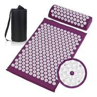 Acupressure Massage Mat Pillow Body Neck Foot Spike Fitness Pilates Exercise Yoga Applicator Cushion Mat Аппликатор Кузнецова