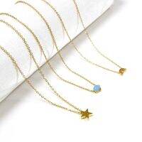 【CW】Cute Babygirls Necklaces Rainbow Acrylic Pendant Steel Collier Classic Summer Colorful Jewelry Romantic Kids Friends Fine Gifts