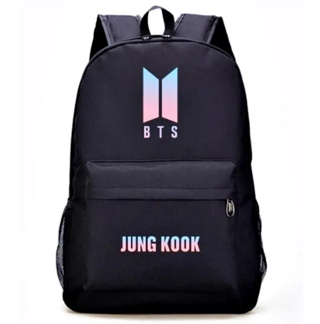 BTS Backpack Student School Bag Kpop Beg Galas Kpop Jungkook Jimin Suga V  JHope Jin RM btsbackpack btsschoolbag btsbag btsstuff kpopbackpack kpopbag  kpopschoolbag kpopstuff