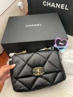 A.L.I.C.E Chanel 19bag สีดำ กระเป๋าถือขนาดเล็ก สายโซ่ กระเป๋าสะพาย กระเป๋า Messenger