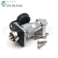 ○ WS16 Connector 2 3 4 5 6 7 8 9-pin Communication Military Aviation Cable IP67 Waterproof Male Plug Square Panel Mount Socket