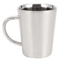 340 Ml Stainless Steel Copper Plated Coffee Cup Double Layers 304 High Temperature Resistance Milk Tea Mug