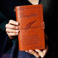 New To My Daughter Where Ever Love Mom / Love Dad Leather Business Journal Notebook Diary Stationery School Office Supplies Note Books Pads