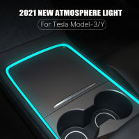 Interior Neon Atmosphere Lights Accessories Car Decor RGB Ambient Led Strip Lamp App Controlled For Tesla Model 3 Model Y 2021