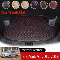 สำหรับ Audi A1 Sportback 8X MK1 2012 ~ 2018 Auto Boot Liner Cargo ด้านหลัง Mats กระเป๋าเดินทางถาดกันน้ำพรมอุปกรณ์เสริม