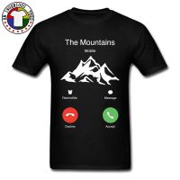 The Mountains Are Calling Mobile T Shirt Stay Wild I Must Go Hiking Leisure Vintage Summer Tops &amp; Tees Mount Big Clothes Men  RZ12