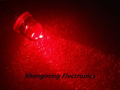 50pcs 8MM Red light super bright light-emitting diode LED Electrical Circuitry Parts