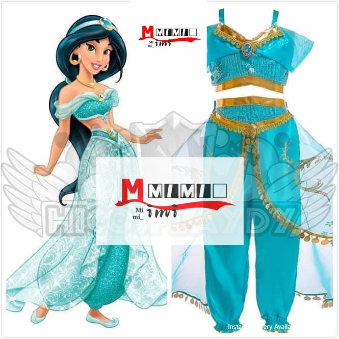 Princess Jasmine Set aladdin Adults Cosplay, Costume, Princess 