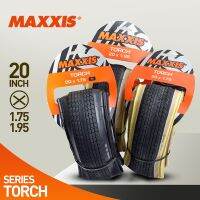 MAXXIS ยางรถจักรยานสีเบจย้อนยุค20*1.95(49-406) 20*1.75 MTB จักรยานฟิกซ์เกียร์ถนนการจับที่ดีจักรยานพับได้