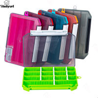 Studyset IN stock 21*14.5*2.5cm Fishing Tackle Box With Removable Dividers Fishing Lures Hooks Accessories