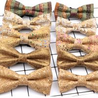 New Design Cork Wood Fashion Parent-Child Bow Ties Novelty Handmade Solid Neckwear Wedding Party Gift Accessories Men Bowtie Boys Clothing