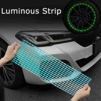 รถ Self-Adhesive Hub สติกเกอร์ Moulding Trim DIY Night Driving Safety Luminous Strip รถภายนอกสะท้อนแสงตกแต่งสาย60Cm