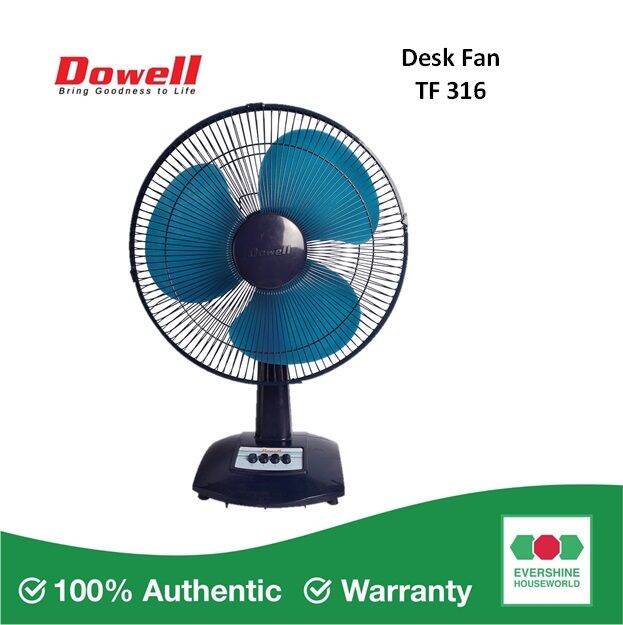 DOWELL 16 INCHES DESK FAN TF316 Lazada PH