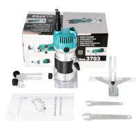 Electric Router Kit Compact Wood Router Tool Woodworking Slotting Milling Chamfering Set