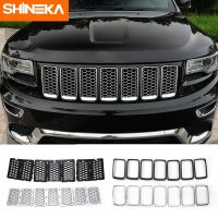 SHINEKA เตาแข่งสำหรับ Jeep Grand Cherokee 2014-2019 + ช่องตาข่ายช่องระบายอากาศตกแต่งภายนอกสำหรับ Grand Cherokee